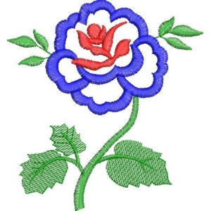 刺绣玫瑰花图案