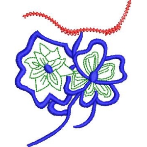 刺绣花卉图案设计图