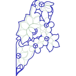 花卉刺绣图案设计图