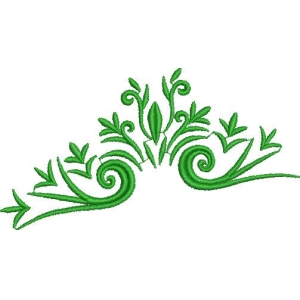 绿色植物装饰图案