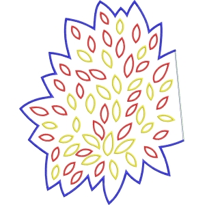 彩色花瓣图案设计