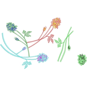 彩色花卉刺绣图案设计_zbw3780