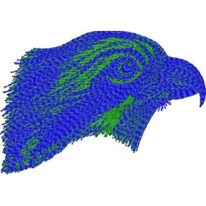 鹰头3D点云模型