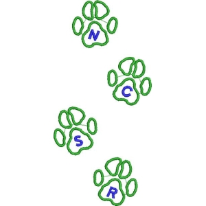 字母爪印图案