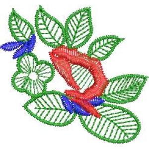 刺绣花卉图案