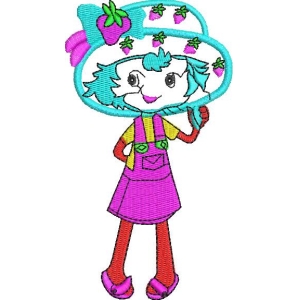 草莓女孩卡通形象
