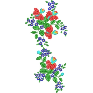刺绣花卉图案设计