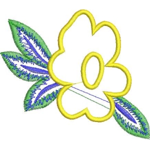 刺绣花朵图案