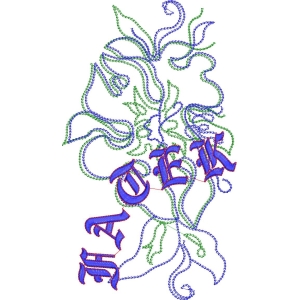 刺绣花卉图案设计图
