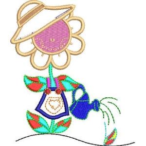 戴帽花仙子浇水