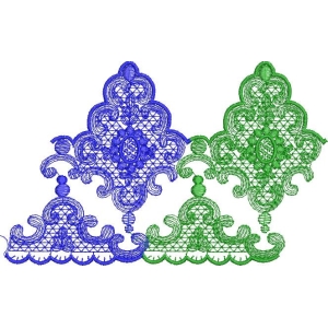彩色刺绣花纹图案
