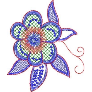 刺绣花卉图案设计
