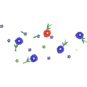 刺绣花卉图案设计
