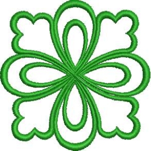 绿色四叶草图案