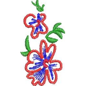 刺绣花朵图案