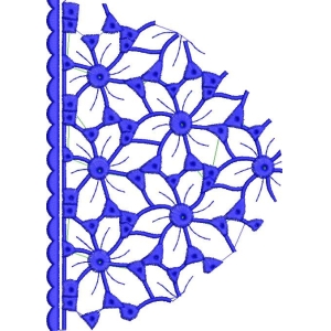 蓝色几何花纹图案设计