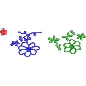 刺绣花卉图案设计