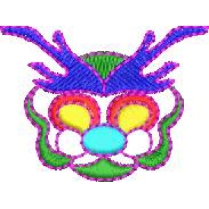 彩色卡通面具图案