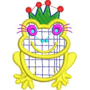 戴皇冠的卡通青蛙