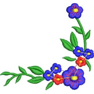 花卉刺绣装饰图案