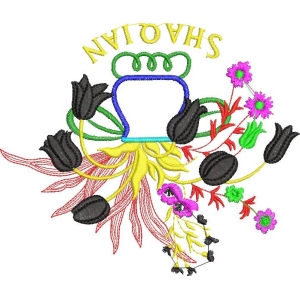刺绣花卉图案设计
