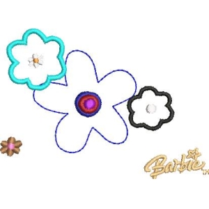芭比花朵图案设计