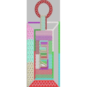 彩色刺绣灯笼图案
