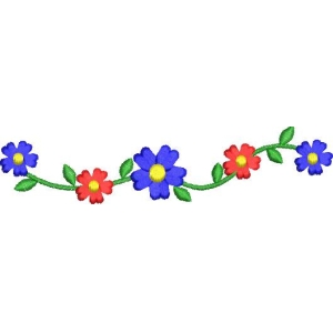 彩色花朵装饰图案