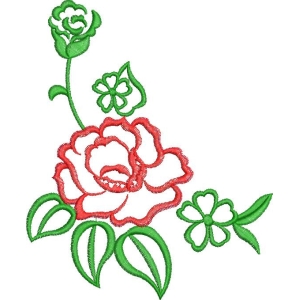 刺绣花卉图案