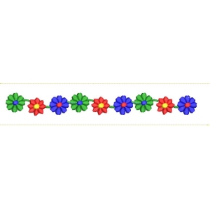 彩色花朵装饰图案