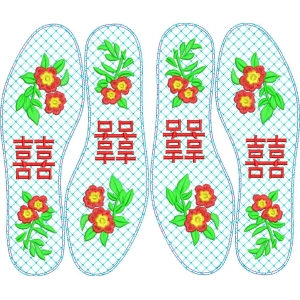 婚鞋垫绣花图案