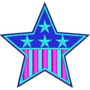 五角星图案徽章
