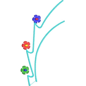 彩色花朵装饰图案