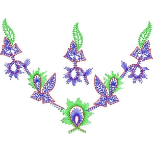 彩色刺绣花卉图案设计_zbw4757