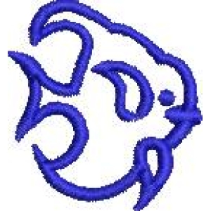 蓝色抽象线条图案