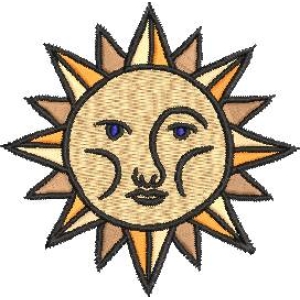 刺绣太阳图案