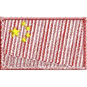 中国国旗刺绣徽章