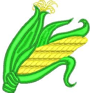 玉米穗刺绣图案