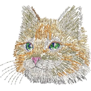 刺绣猫咪头像