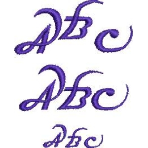 手写体字母A