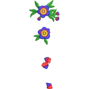 刺绣花卉图案设计