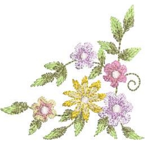 刺绣花卉图案