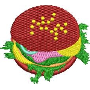 像素风格汉堡包图案