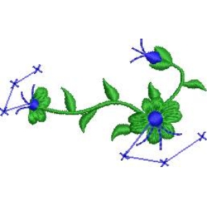 刺绣花卉图案设计图