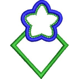 星形与菱形装饰图案
