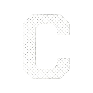字母C网格图案