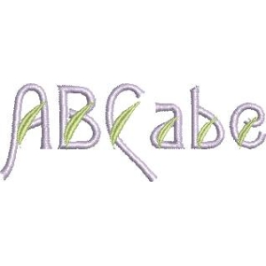 刺绣字母ABcabe图案