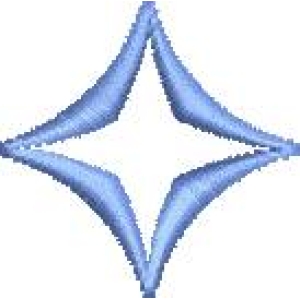 蓝色星形图案