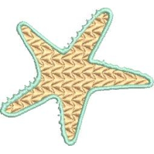 海星刺绣图案