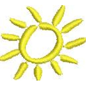 黄色太阳图案